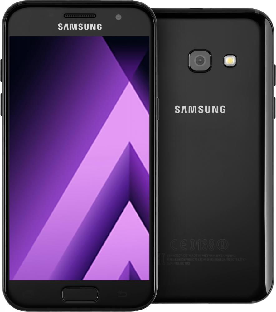 Смартфон Samsung Galaxy A3 (2017) (черный)
