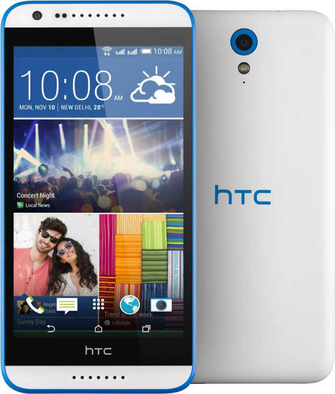 Смартфон HTC Desire 620G Dual SIM (бело-голубой)